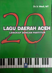 Lagu Daerah Aceh Lengkap Dengan Partitur